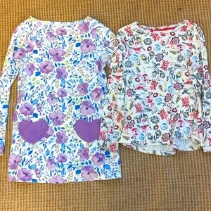 Girls floral long sleeve t shirt/ tunics